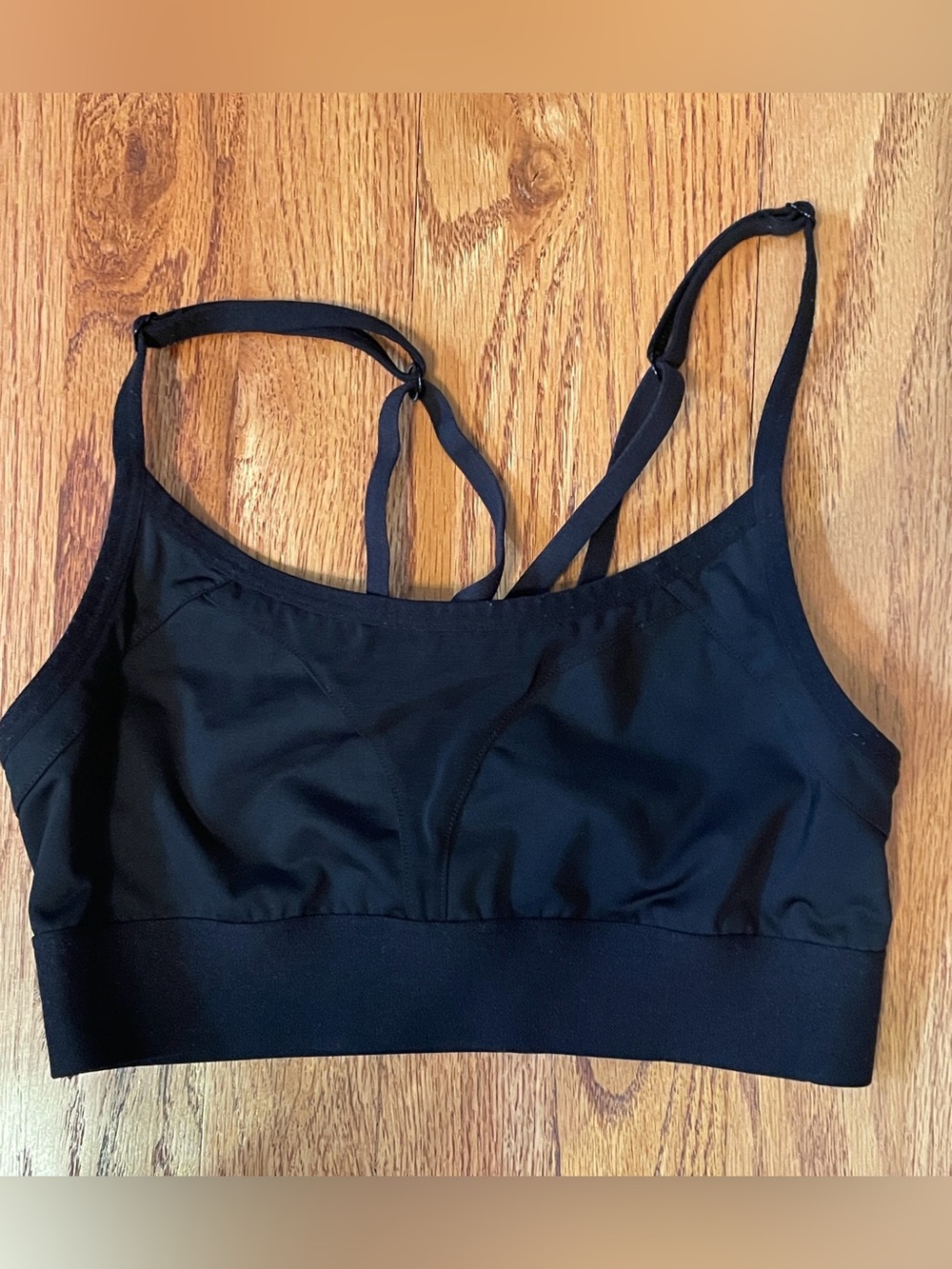 PINK Sports Bra. Criss-Cross Strappy Back. Size Small. Black🖤